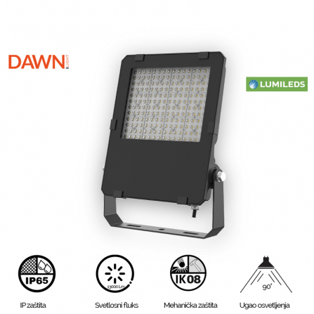 LED reflektor snage 100w sa prirodno belom bojom svetla.