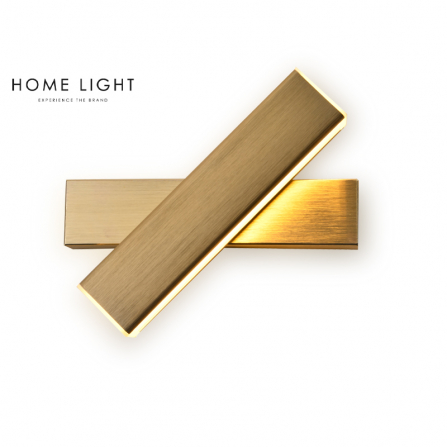 Moderna LED zidna lamba, boja brušenog zlata.