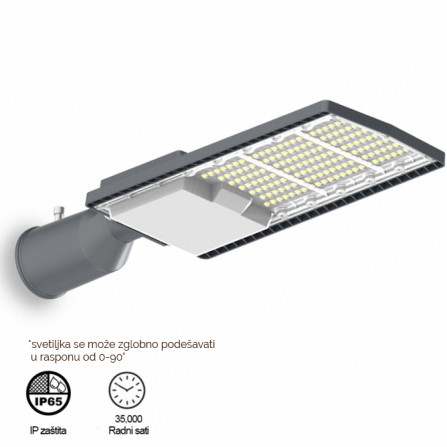 Ulična LED svetiljka snage 100w, IP65 zaštita.