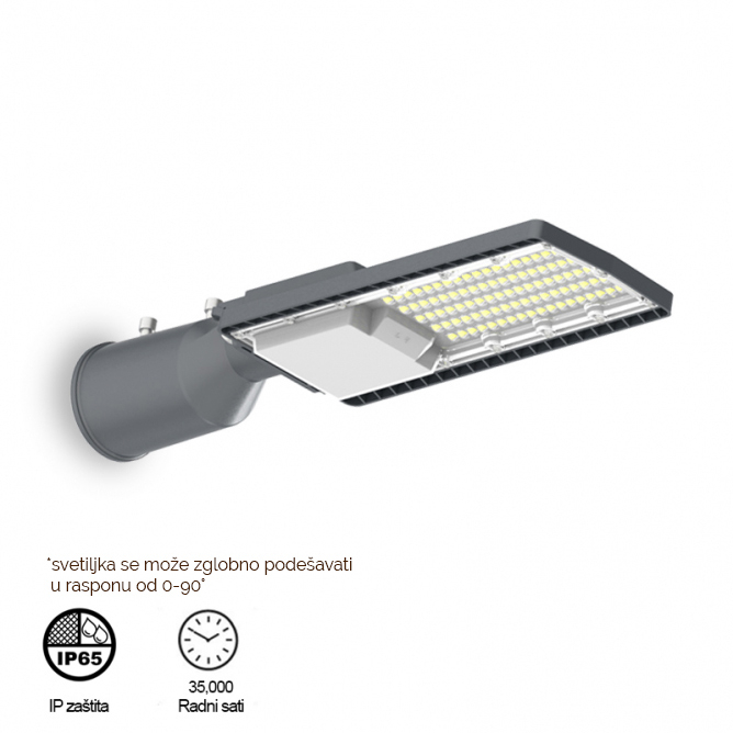 Ulična LED svetiljka, snaga 50w, IP65 zaštita
