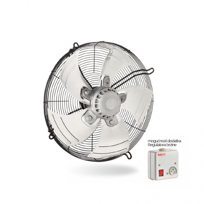 Profesionalni ventilator prečnika 400 mm sa mogućnošću promene brzine.