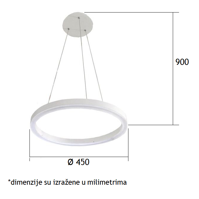 LUNA 43 LUSTER POO91045A 20W 3200K
