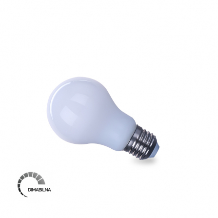 Dimabilna LED Filament sijalica sa normalnim abažurom i grlom tip E27, snage 8W.
