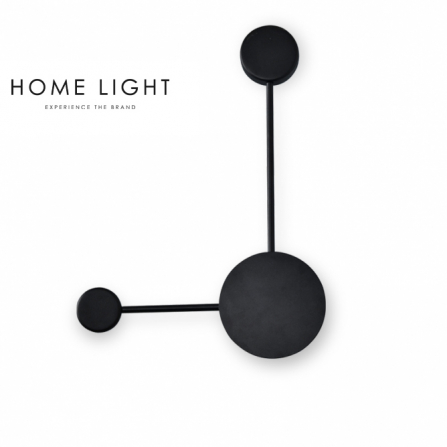 LED zidna lampa modernog dizajna, crna boja, 8W snage.