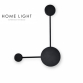 LED zidna lampa modernog dizajna, crna boja, 8W snage.