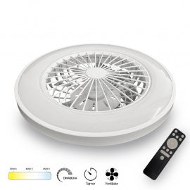 LED PLAFONJERA YL-FAN-G010 48W 3000K/4000K/6500K BELA DIMABILNA