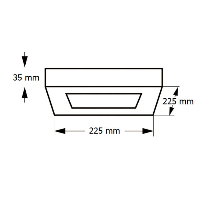 LED PANEL N/Z KNS5-18W 4000K
