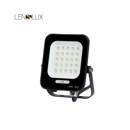 LensLux led reflektor snage 20W, 6500K, 1800 lm, sa IP65 zaštitom.