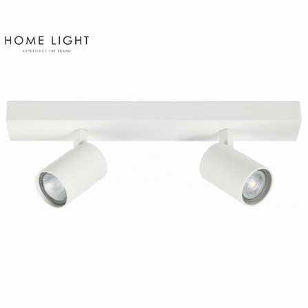 Plafonska spot svetiljka u beloj boji, 2 reflektora, 2xGU10