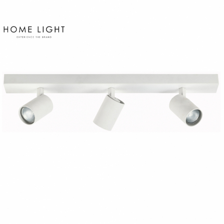 Plafonska spot svetiljka u beloj boji sa 3 reflektora, 3xGU10