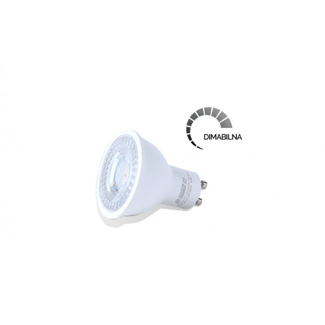 Dimabilna LED sijalica snage 5.5w sa hladno belom bojom svetla. Dimabilna LED sijalica snage 5.5w sa hladno belom bojom svetla.