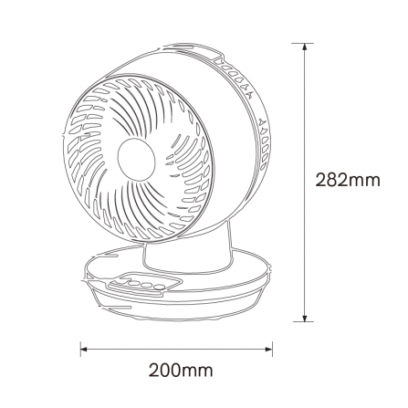 stoni ventilator - tri različita nivoa brzine