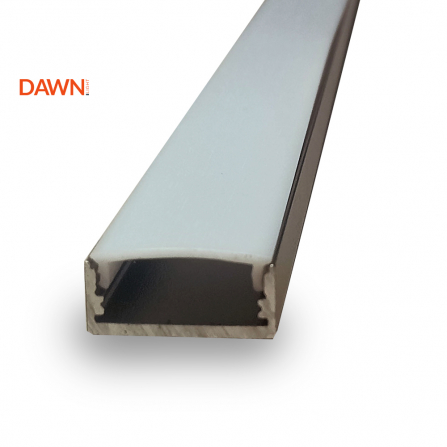 Aluminijumski nadgradni LED profil dubine 10mm sa rubom.