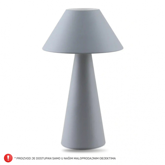 Stona lampa model HN2504B u mat sivoj boji Stona lampa model HN2504B u mat sivoj boji