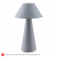 Stona lampa model HN2504B u mat sivoj boji Stona lampa model HN2504B u mat sivoj boji