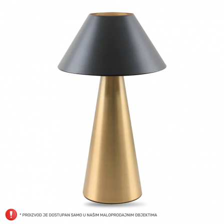 STONA LAMPA HN2504B u kombinaciji mesing i crne boje.