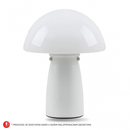 Stona lampa model HN2456-W/W  sa belim telom i abažurom.