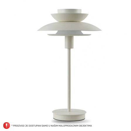 Stona lampa model HN2584-452A u kombinaciji bež i bele boje.