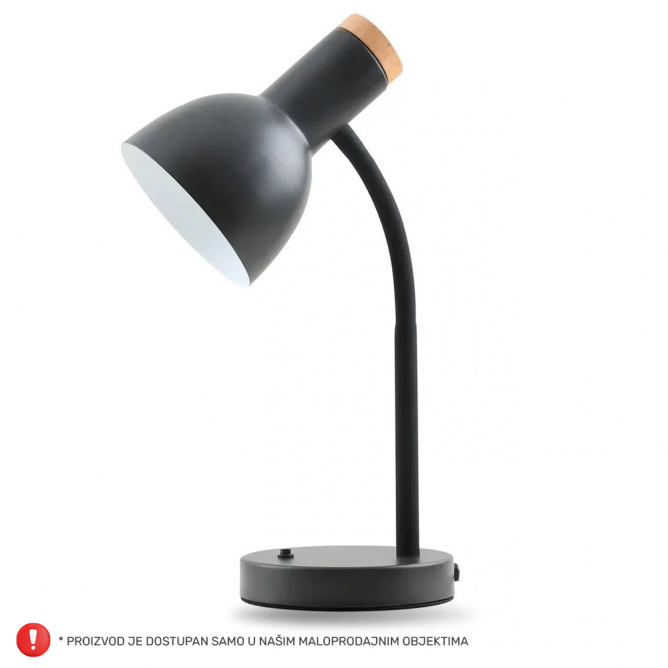 Stona lampa HN2593-5194 kombinacija mat sive i bele boje. Stona lampa HN2593-5194 kombinacija mat sive i bele boje.