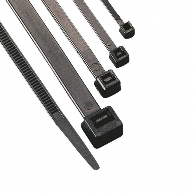 Crna plastična vezica dimenzija 3.6 x 150 mm