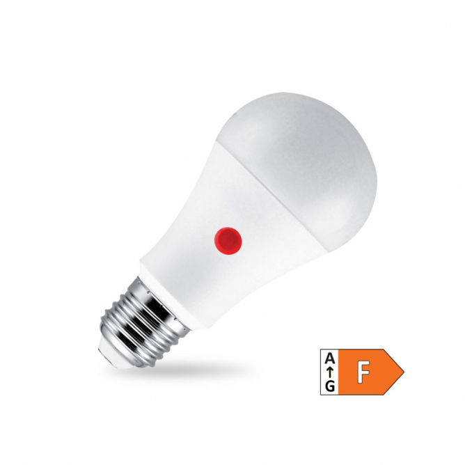 LED sijalica sa ugrađenim senzorom dan-noć, snage 10W, prirodno bela boja svetla. LED sijalica sa ugrađenim senzorom dan-noć, snage 10W, prirodno bela boja svetla.