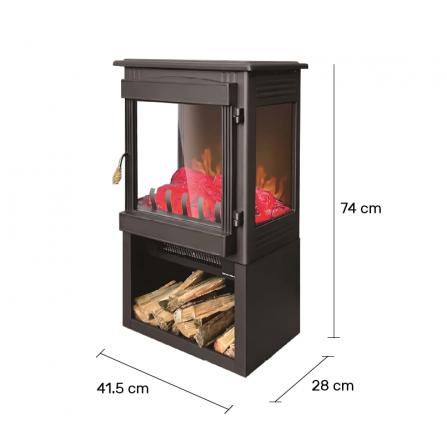 Električni kamin savršen za zimske dane. Svojom imitacijom plamena garantuje nezaboravne trenutke.