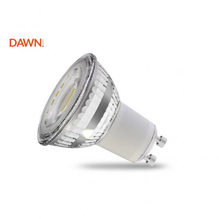 DAWN LED sijalica GU10, snaga 4.7W, toplo bela boja svetla.