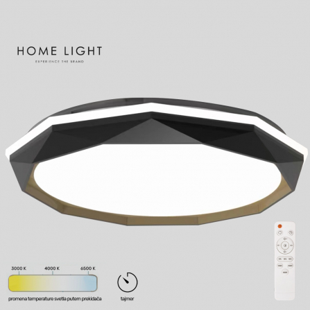 LED plafonjera sa odabirom snage 24W/48W, tajmer, menjanje boje svetla preko daljinske kontrole.