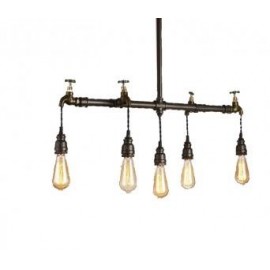 RUSTIK 57 LUSTER P0137-5 92/107 5*E27 rustik crna
