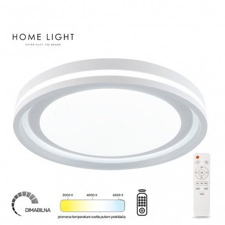 LED plafonjera koja ima mogućnost dimovanja i promenu temperature boje svetla.