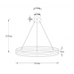 Crni LED luster sa 48W snage Crni LED luster sa 48W snage