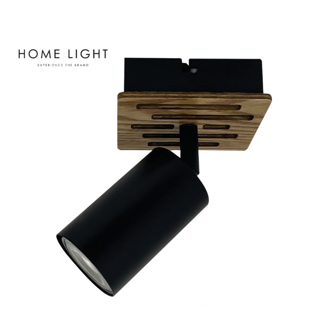 Moderna spot lampa sa GU10 sijalicom i drvenim detaljima