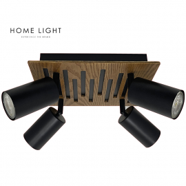TALIA 68 SPOT LAMPA 4*GU10 CRNA/DRVO