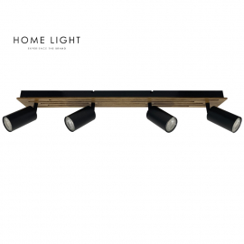 TALIA 69 SPOT LAMPA 4*GU10 CRNA/DRVO