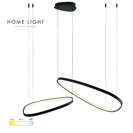 LED luster sa 48W snage i mogućnošću promene temperature svetla (3000/4000/6000K)