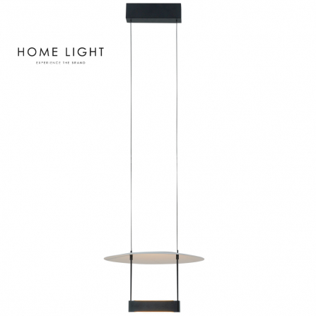 Elegantan LED luster, kombinacija crne i zlatne boje, idealan za dnevnu sobu. Snaga 10W i toplo belo svetlo.