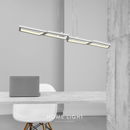 LED luster snage 37W, koji osvetljava prostor iz 4 dela nepravilnog oblika i originalnog dizajna.