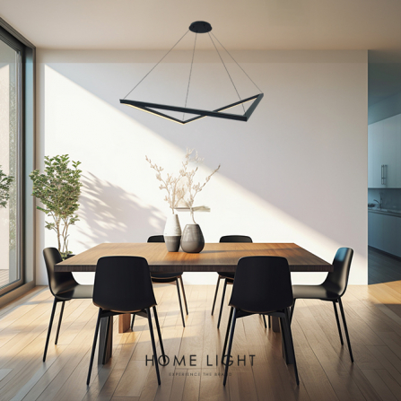 LED luster snage 40W LED, daljinskok kontrolom i opcijom dimabilnosti pruža svestranost u izboru temperature i jačine svetla