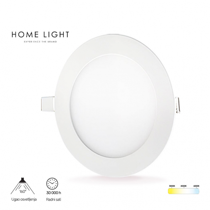 LED panel za ugradnju u spuštene plafone, snage 24W, sa mogućnošću izbora temperature svetlosti (3000K/4000K/6000K) LED panel za ugradnju u spuštene plafone, snage 24W, sa mogućnošću izbora temperature svetlosti (3000K/4000K/6000K)