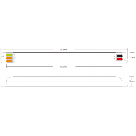 Slim LED napajanje na 24V snage 100W