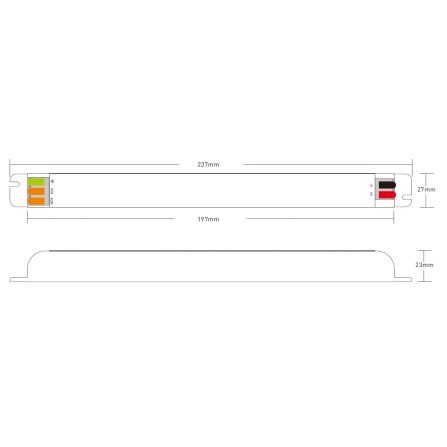 DAWN LED SLIM napajanje snage 200W na 24V