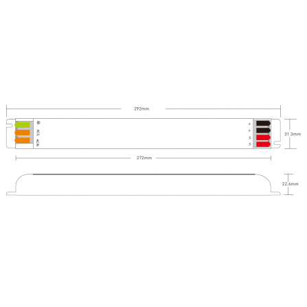 Snažno slim LED napajanje snage 250W na 24V