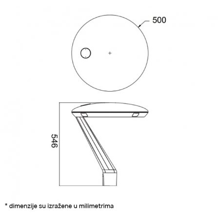 LED ulična svetiljka GSL09B snage 60W emituje neutralno belo svetlo (4000K)