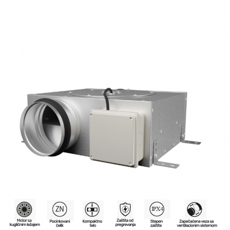 STELS 125 je centrifugalni ventilator dizajniran za obezbeđivanje razmene vazduha u sistemima za dovod i izduvavanje.