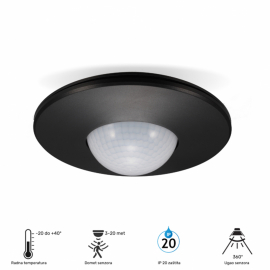 SENZOR PRISUTNOSTI ST05K 360C IP20 CRNI
