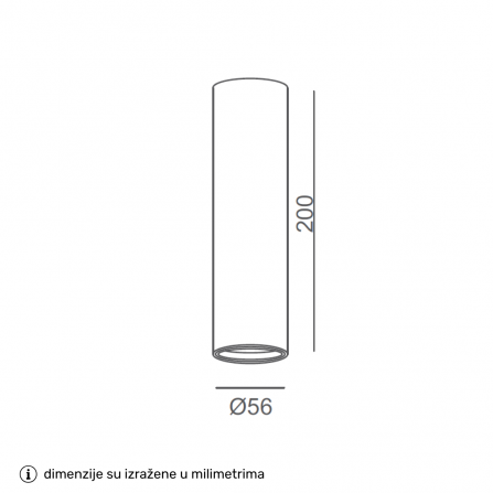 Spot lampa sa 1*GU10 grlom, u zlatnoj boji