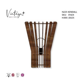 VINTAGE KENDALL N225 ZIDNA LAMPA 1*E27 (Ø 325 mm, h-300 mm) – SKU01424