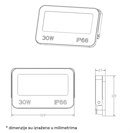 DAWN LED reflektor GN-FL913-30W
