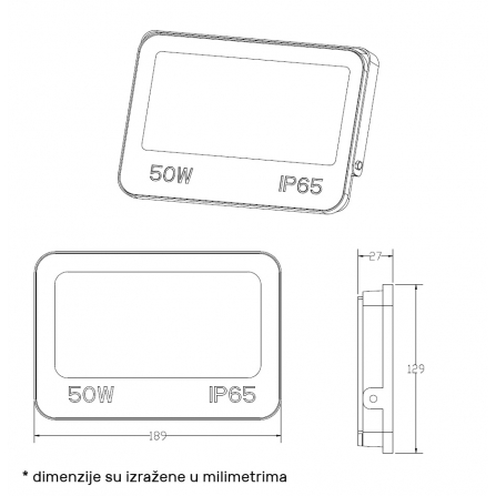 DAWN LED reflektor GN-FL913-50W