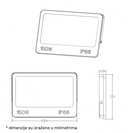 DAWN LED reflektor GN-FL913-150W